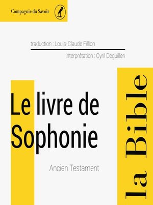 cover image of Le livre de Sophonie